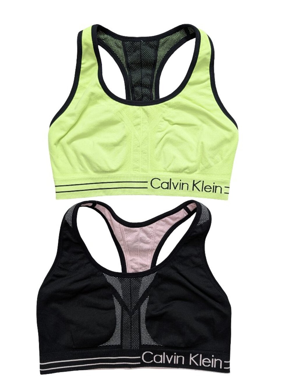 Two Calvin Klein Women's Performance Reversible Sports Bras